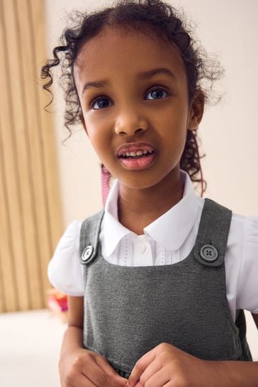 Black tie shoulder hotsell jersey pinafore dress