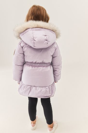 Girls peplum coat store