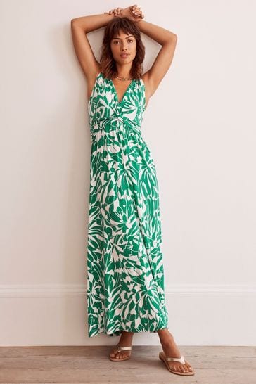 Buy Mint Velvet Green Lena Print Twist Maxi Dress from Next Netherlands