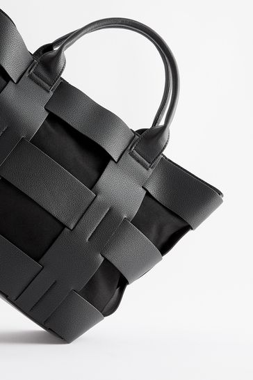 Black weave on sale bag