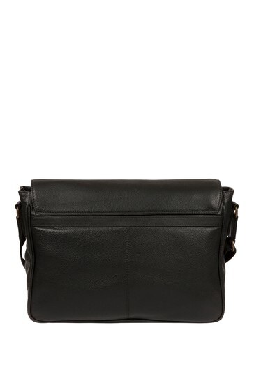 Buy Pure Luxuries London Sanderson Leather Messenger Bag from the