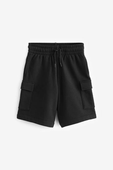 Black 1 Pack Cargo Jersey Shorts (3-16yrs)