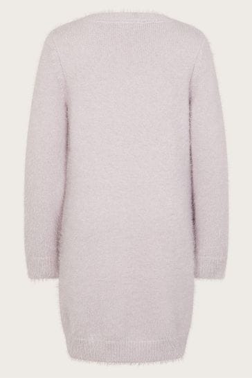 Buy Monsoon Purple Unicorn Fluffy Knit Jumper Dress from Next