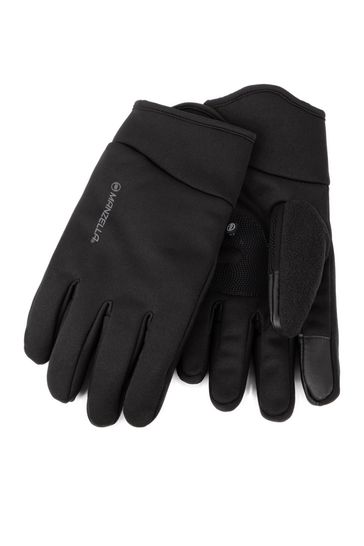 Totes Black Mens Manzella Warmest Gloves