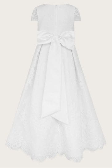 Monsoon white lace dress clearance