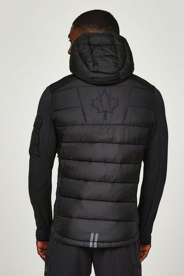 Buy Zavetti Canada Balvazetti Hybrid Puffer Black Jacket from Next