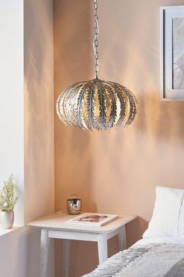 Gallery Home Silver Daphnie Ceiling Light Pendant
