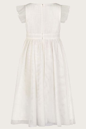 Monsoon White Penelope Belt Dress