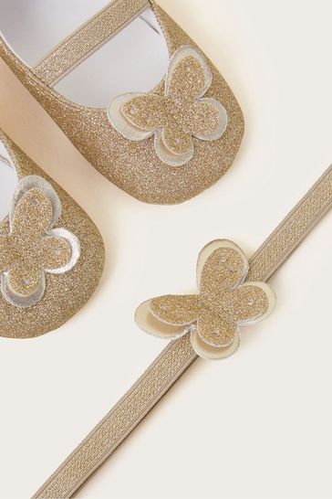 Baby gold shop booties
