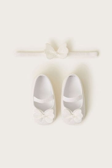 Monsoon Natural Coco Butterfly Booties and Bando Shoes