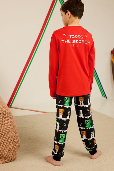 Christmas minecraft pyjamas outlet