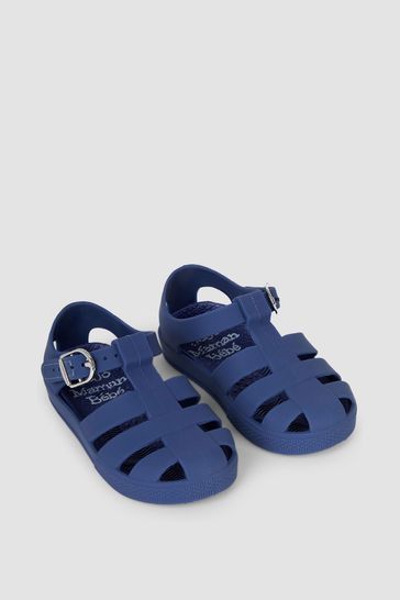 JoJo Maman Bébé Navy Jelly Sandals