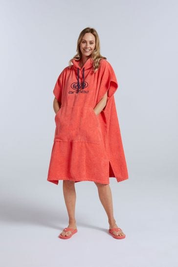 Animal Pink Womens Anna Towelling Changing Poncho