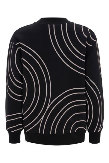 Mint velvet black sweatshirt clearance