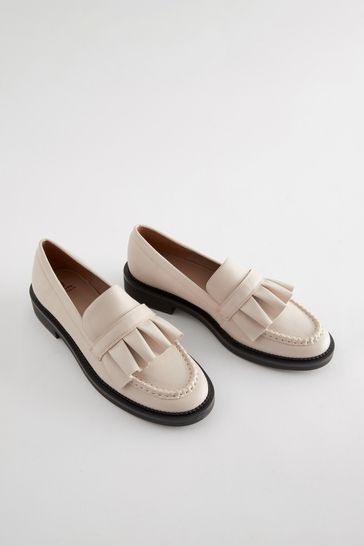 Bone Forever Comfort Ruffle Loafers