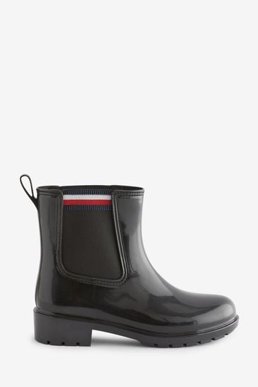 Black online rain booties