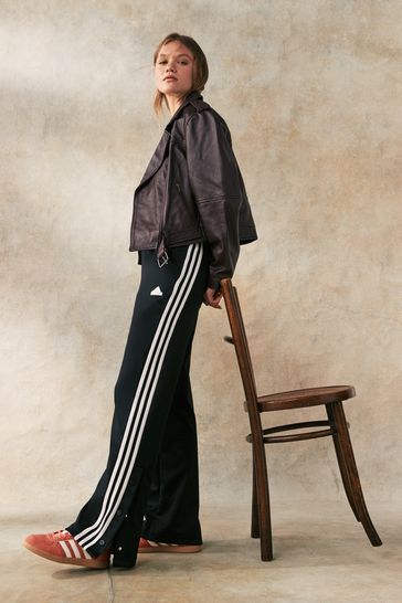 Buy adidas Black Iconic 3 Stripe Button Joggers from Next United Arab Emirates