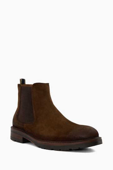 Dune suede chelsea boots top