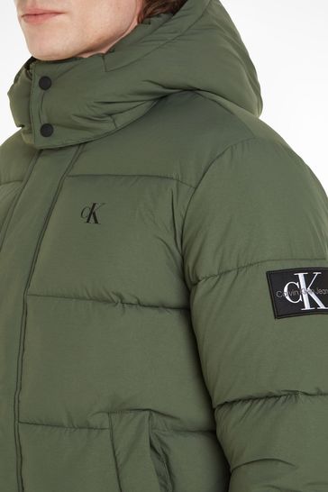 Buy Calvin Klein Jeans Green Essentials Non Down Jacket from Next