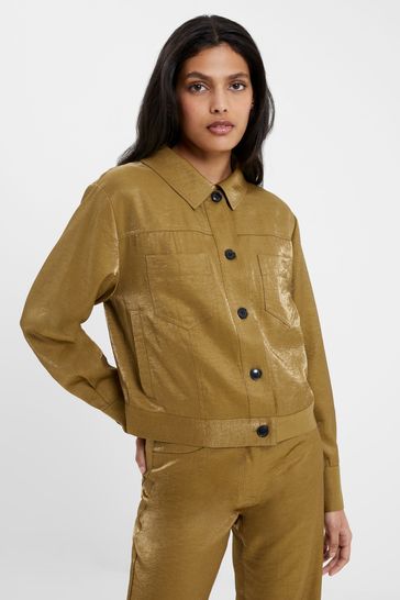 Buy French Connection Green Cammie Shimmer Jacket from Next Luxembourg