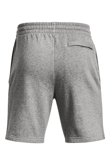 Buy Under Armour Grey White Rival Fleece Shorts from Next Luxembourg