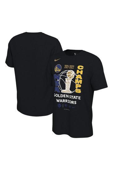 Nike Gold Golden State Warriors NBA Finals 2022 Celebration Locker Room T-Shirt
