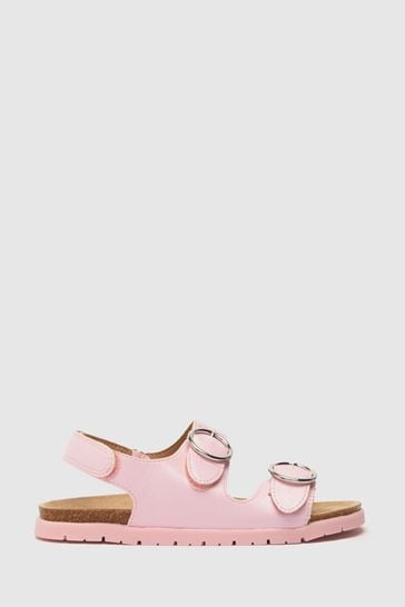 Pink best sale footbed sandals