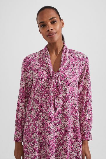Hobbs pink outlet floral dress