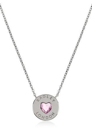 Radley Sterling Silver Heart Stone Necklace