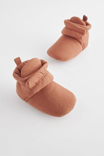 Rust Brown Cosy Baby Boots (0-2mths)