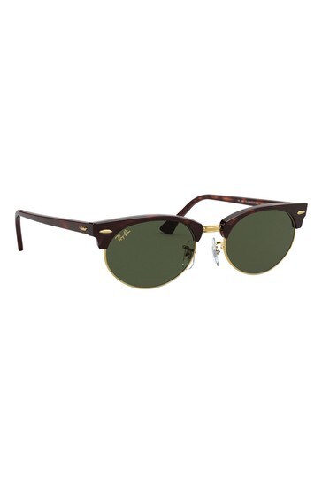 Ray-Ban® Tortoiseshell Clubmaster Oval Sunglasses