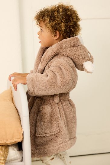 Buy Brown Bear Fleece Dressing Gown 9mths 12yrs from Next Luxembourg