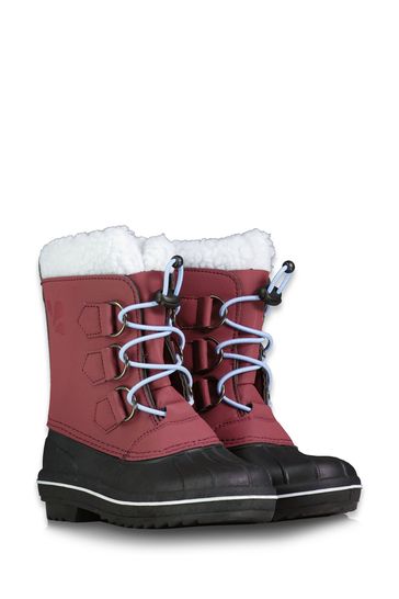 Womens red snow boots best sale