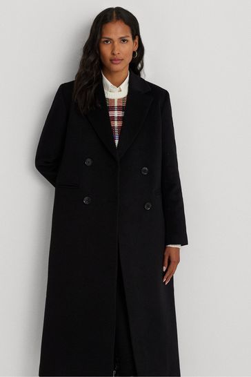 Ralph lauren double breasted wool hotsell coat