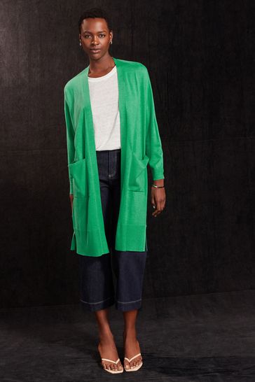Buy Bright Green Longline Cardigan from Next Egypt