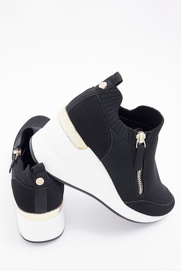 River island wedge trainers on sale
