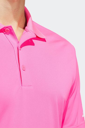 Adidas pink golf shirt hotsell