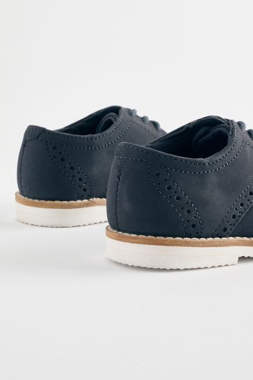 Boys blue brogues new arrivals