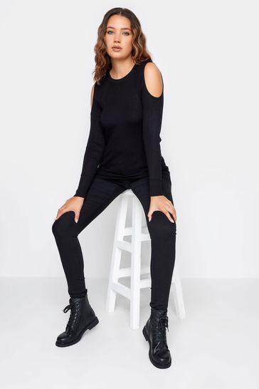 Buy Long Tall Sally Black Cold Shoulder Jumper from Next USA
