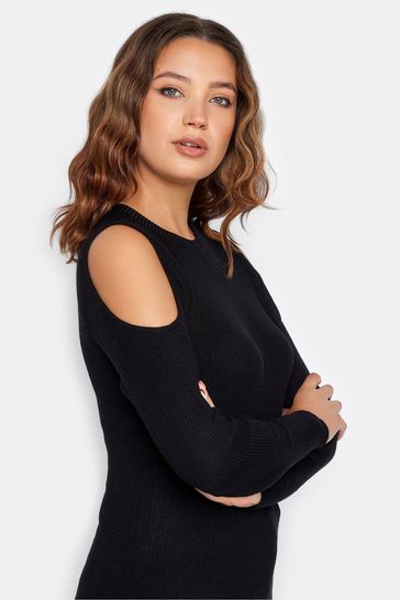 Black cold shoulder jumper 2025