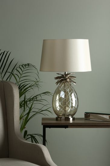 Laura Ashley Gold Pineapple Cut Glass Table Lamp With Large Shade From Next Ireland Laura Ashley Gold Pineapple Cut, Glass Table Lamp Shades Ireland