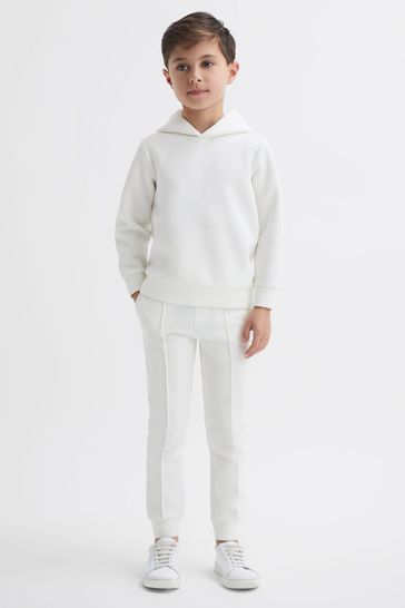 Reiss White Premier Senior Drawstring Jersey Joggers