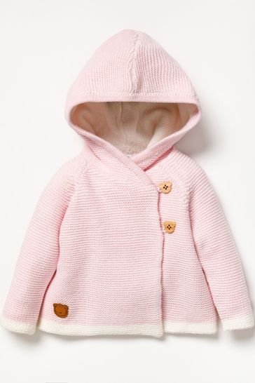 Rock-A-Bye Baby Boutique Cotton Knitted Hooded Jacket