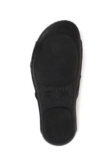 Buy Pavers Black Ladies Touch Fasten Mules from Next Kuwait