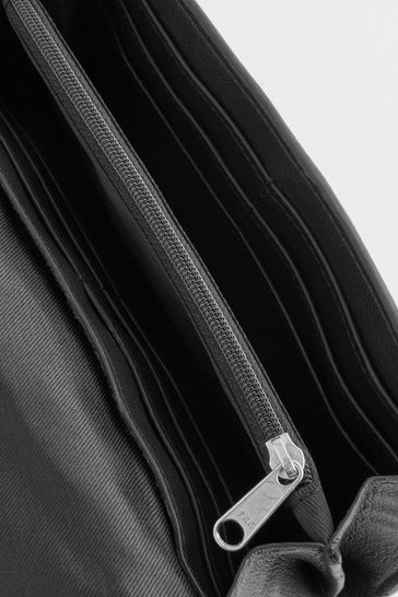 Large black leather sales purses
