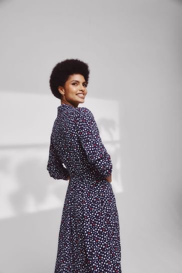 Heart print deals shirt dress