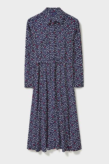 Heart print deals shirt dress
