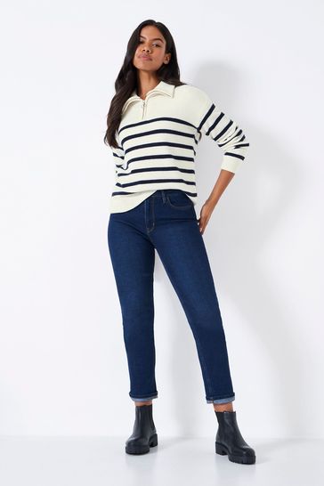 Buy Crew Clothing Company Blue Textured Wool Jumper from Next