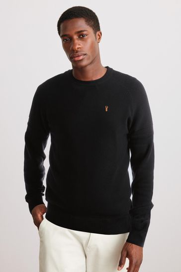 Black ralph lauren crew neck jumper clearance