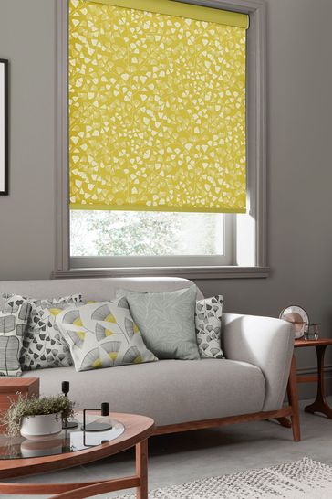 MissPrint Yellow Fern Made To Measure Roller Blind